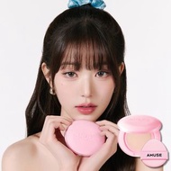 [1粉盒+2粉芯!] 韓國代購 AMUSE Foundation Cushion IVE Wonyoung 張員瑛代言同款 Amuse粉底液粉色氣墊 水光粉氣墊 OLIVE YOUNG