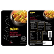 Brahim's Malaysian Nyonya Simmer Sauce Instant Paste Brahim Brahims