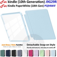 For Kindle Paperwhite 10th Generation 6" Acrylic Case 2018 PQ94WIF 2019 J9G29R Detachable Snap-on 2i