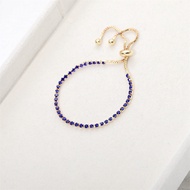 COD ❤️ Gelang Serut Emas Korea Rhinestone Anti Karat Adjustable bracelet