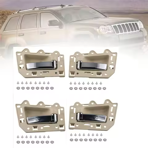 4Pcs Car Inner Door Handle Interior Handle For Jeep Grand Cherokee 2005-2011 1JV471J3AA 1JV461J3AA 5