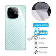 Back Carbon Fiber Film For iQOO Z9 Z9x Turbo 5G Z 9 Z 9x iqz9 2024 Soft Film Protector Clear Transpa