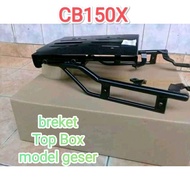 Motorcycle Accessories CB150X bracket Top Box Sliding model, bracket Top Box CB150X Sliding model