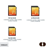 Homan UHS-II SD Card (V60) 512 GB/256/128
