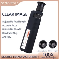 Fiber Optic Microscope Scope 100X Magnification Handheld CL Light Fiber Microscope