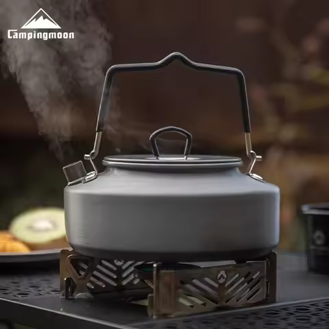 CAMPINGMOON S1500 S2000 Outdoor camping aluminum alloy coffee pot 0.8L1L1.5L portable camping teapot
