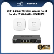 NETGEAR WiFi 6 2.5G Wireless Access Point Bundle (WAX628 + 1 GS305PP)
