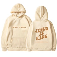 MARLLCO Jesus Is King Hoodie,Jesus Loves You Hoodie,Faith Over Fear Hoodie,Christian Faith Sweatshir
