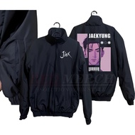 Joo Jaekyung manhwa jinx team black retro track suit Jacket - waterproof windbreaker tracksuit