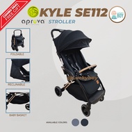 Apruva Kyle Black Auto Fold Stroller SE112 for Baby