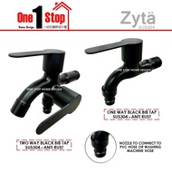🌈ZYTA🌈 MATTE BLACK TWO WAY TAP & WALL BIB TAP