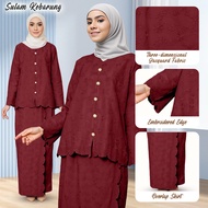 Sulam COTTON baju kurung moden baju raya perempuan 2025 Baju kebaya wanita muslimah Set baju Nikah/