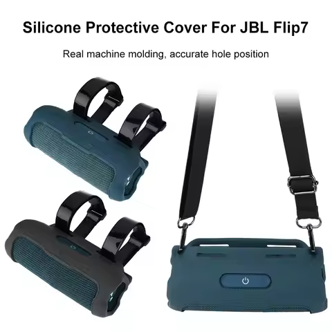 Silicone Case Cover for JBL FLIP 7 Bluetooth Speaker Protective Sleeve Cover Portable Travel Cover f