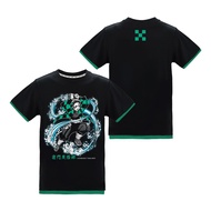 鬼滅之刃 炭治郎 拼接潮流 T-shirt 假兩件 鬼滅劇場版