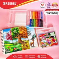 Greebel Crayon 18 Colors / Crayon Kids Oil Pastel 18 Halal Edition / Crayon Greebel