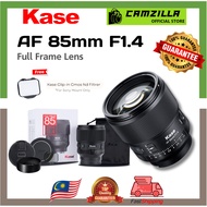 Kase Lensa Fokus Potret 85MM F1.4 Full Frame untuk Sony E-Mount & Nikon Z-Mount dengan Garansi 2 Tah