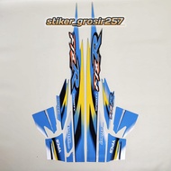 STIKER STRIPING LIS BODY MOTOR YAMAHA F1ZR FIZR LIMITED EDITION SILVER BIRU STANDAR