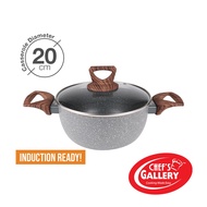 Chef's Gallery Induction Rock Casserole 20cm CG-ERC20-IW-GRY