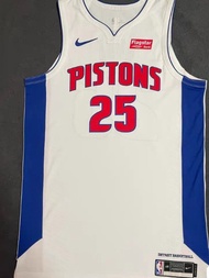 BNWOT NBA Nike Derrick Rose Detroit Pistons Team Issued AU Jersey L 48+4