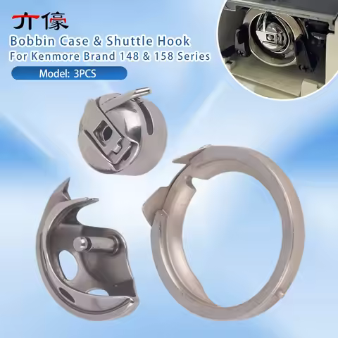 3 PCS Bobbin Case & Shuttle Hook & Shuttle Race Cover For Singer 2250 2259 2263 Tradition 3116 3221 