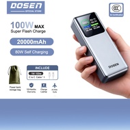 【3C Certification】DOSEN 100W Super Fast Charging 20000mAh Powerbank Xiaomi Samsung iP16/15/14 Laptop