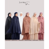 Jasmine Silk 2.0 Telekung Satin Silk Khaulahcantik