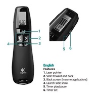 Logitech Professional Presenter R800 910-001358 R 800 Laser Pointer 100% Original