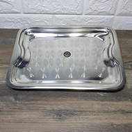 28x20cm Shatterproof Stainless steel Tray Thick