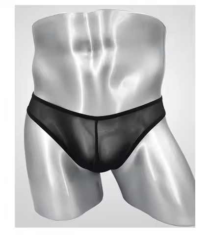 Men‘s Jock Strap Mesh Breathable Thongs Backless Open Crotch Pouch Jockstrap Briefs Thong Underwear