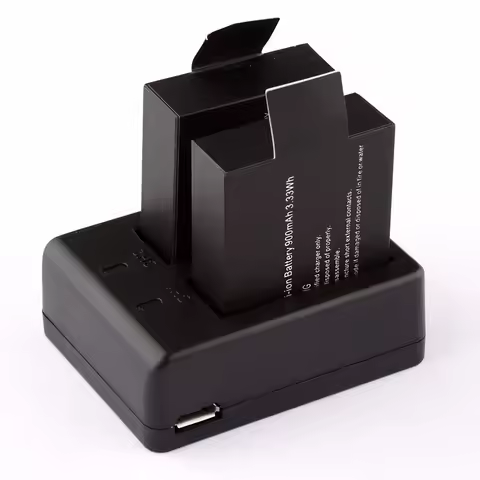 PURFIELD 3.7V 900mAh SJ4000 Camera Battery + Charger for SJCAM SJ4000 SJ5000 SJ6000 SJ7000 SJ8000 M1