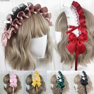 CLEIGHTEEN8H Lace Headwear, Bow Multi-colored Cosplay Hair Hoop, Lovely Hair Accessories Lolita Head