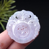 冰種翡翠三羊開泰時來運轉項鍊 | 天然緬甸玉A貨翡翠 | 送禮