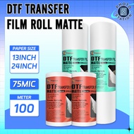 13'' & 24'' DTF Film Roll Matte 75Micron 100Meters Premium Quality PET Transfer Film Roll Yopsun