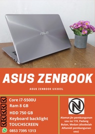 Laptop Asus Zenbook Intel core i7 VGA nvidia Geforce /Touchscreen