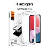 [2 Pack] Spigen Samsung A13 Tempered Glass AlignMaster Samsung A13 Glas.tR Screen Protector with Aut