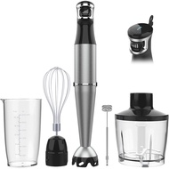 Immersion Blender Handheld Hand Blender 1100W, Trigger Variable Speed 5 in 1 Stick Blender, Emulsion