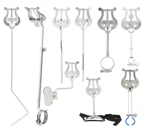 Music Stand Clarinet Trumpet Flute Winds Saxophone Baritone Portable Marching Sheet Music Stands Beg