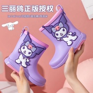 AT/🪁Cinnamoroll Babycinnamoroll Clow M Children's Rain Boots Rain Boots Rubber Shoes Young and Little Girls Shoe Cover R