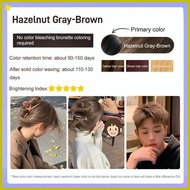 ▧ ◊ ✢ INS No Bleach Hazelnut Ash Brown Hair Color Without Bleaching Hair Color Dye Cream 95ml