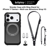 BITPLAY for iphone 17 air Pro Max Case with 360 Magnetic Stand Ring Holder Phone Case+ anti-lost V3 