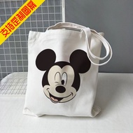 beg sekolah beg sandang wanita beg wanita Mickey Mouse Canvas Bag Disney Co-Branded Cartoon Mickey D