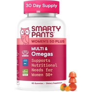 SmartyPants Multivitamin Gummy for Women 50 and Over - Improved Formula: Omega 3 (DHA/EPA), Methylfo