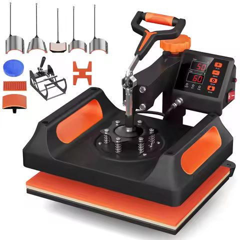 12"X15" Heat Transfer Press T-Shirt Sublimation Machine Digital Clamshell 11 IN1