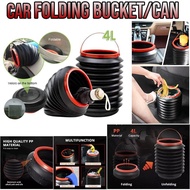4L Foldable Car Trash Garbage Can Bin Multifunction Storage Bucket Box Container Tong Sampah 2024 S7