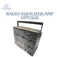 Radio Jadul - AMCOL Brand Two In One With EQUILIZER / AMP - Collection pajangan Vintage