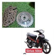 Chain sprocket set 15 32, full set of nsd sprocket 15 sprocket 32 chain 106 for sirius 50cc