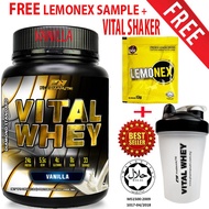 Whey Protein Halal – Vital Whey (Vanilla) 1kg/2.2lbs Whey Isolate With 24g Protein 33 Servings - Fas