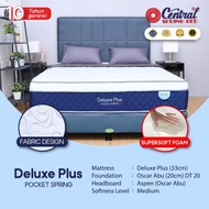 PROMO Spring Bed Central Deluxe Plus - Pocket Spring BERKUALITAS