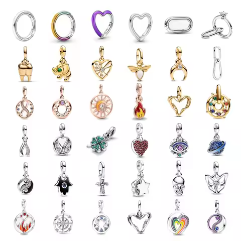 2025 Fit Original European Bracelet Elephant Eternal Charm Jewelry Gift New ME Series Mini Pendant 9