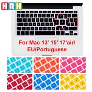 HRH Durable Portuguese Language EU/UK Silicone Keyboard Skin Keypad Cover Protective Film For Mac Book Pro Retina Air 13 quot; 15 quot;17 quot;